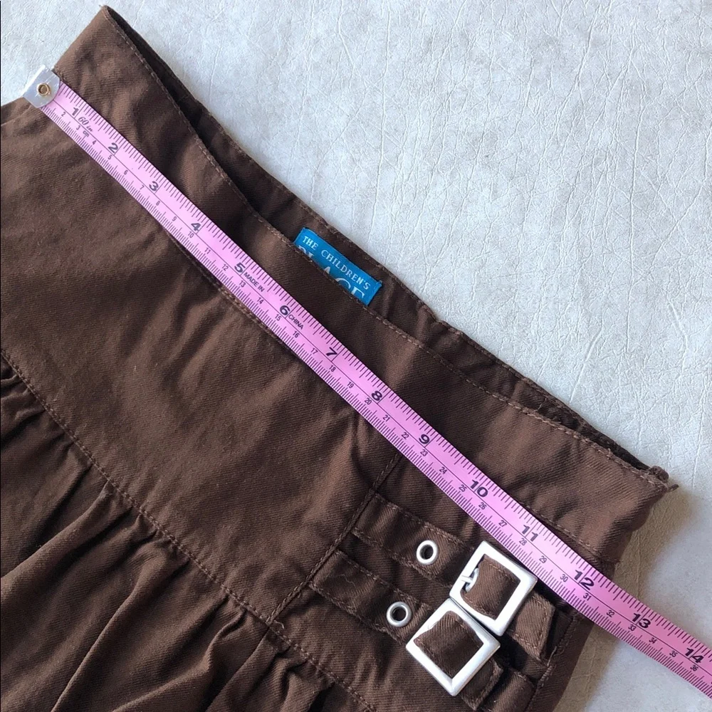 The Children's Place 100% Cotton Tiered Ruffle Skort Adjustable Waist Size 10